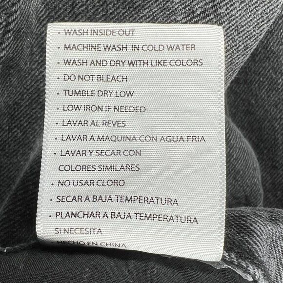 KanCan Dixon Jeans Women's Size 9 Black Ultra High Rise 90s Distressed Boyfriend - Picture 12 of 12